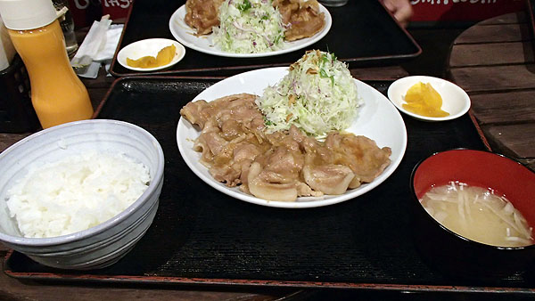 本気のしょうが焼き定食A